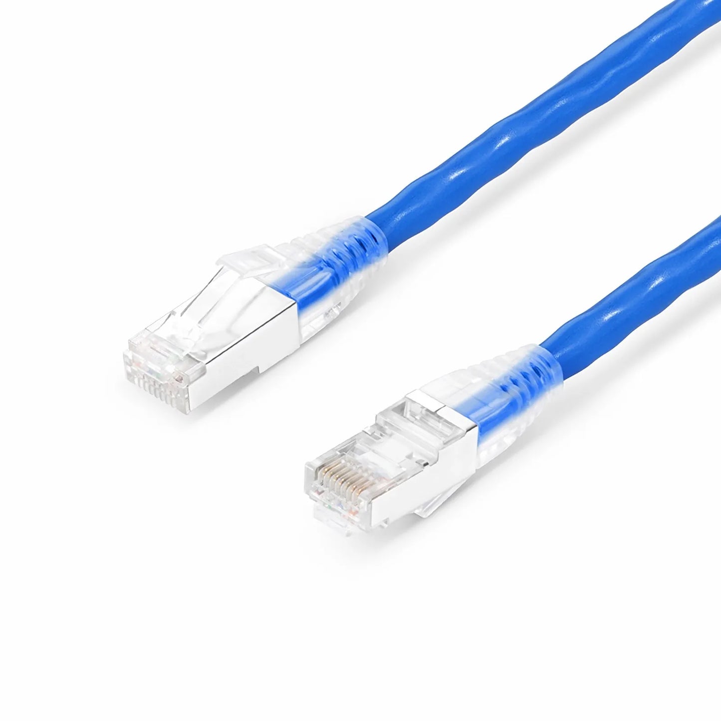10ft (3m) Cat5e Snagless Shielded (F/UTP) PVC CM Ethernet Network Patch Cable, Blue