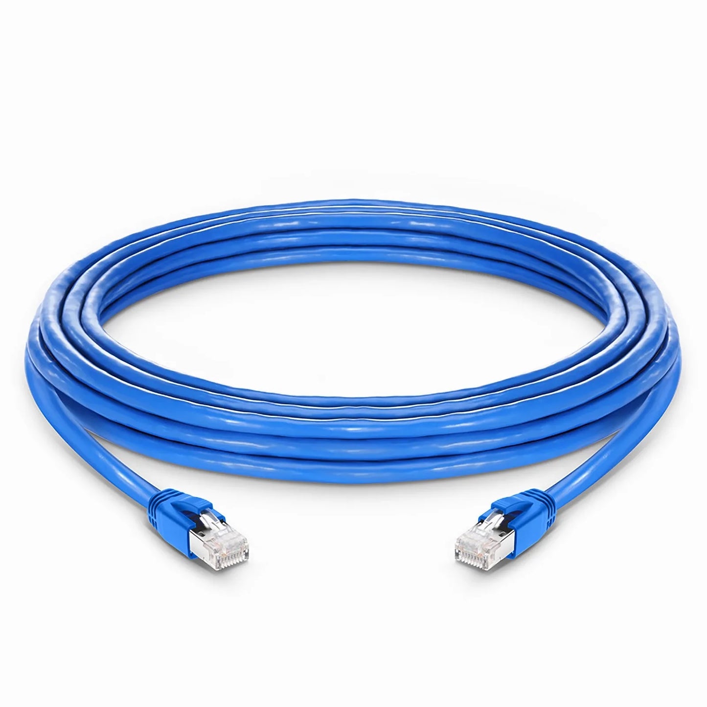 20ft (6.1m) Cat6a 23AWG Snagless Shielded (F/FTP) LSZH Ethernet Network Patch Cable, Blue