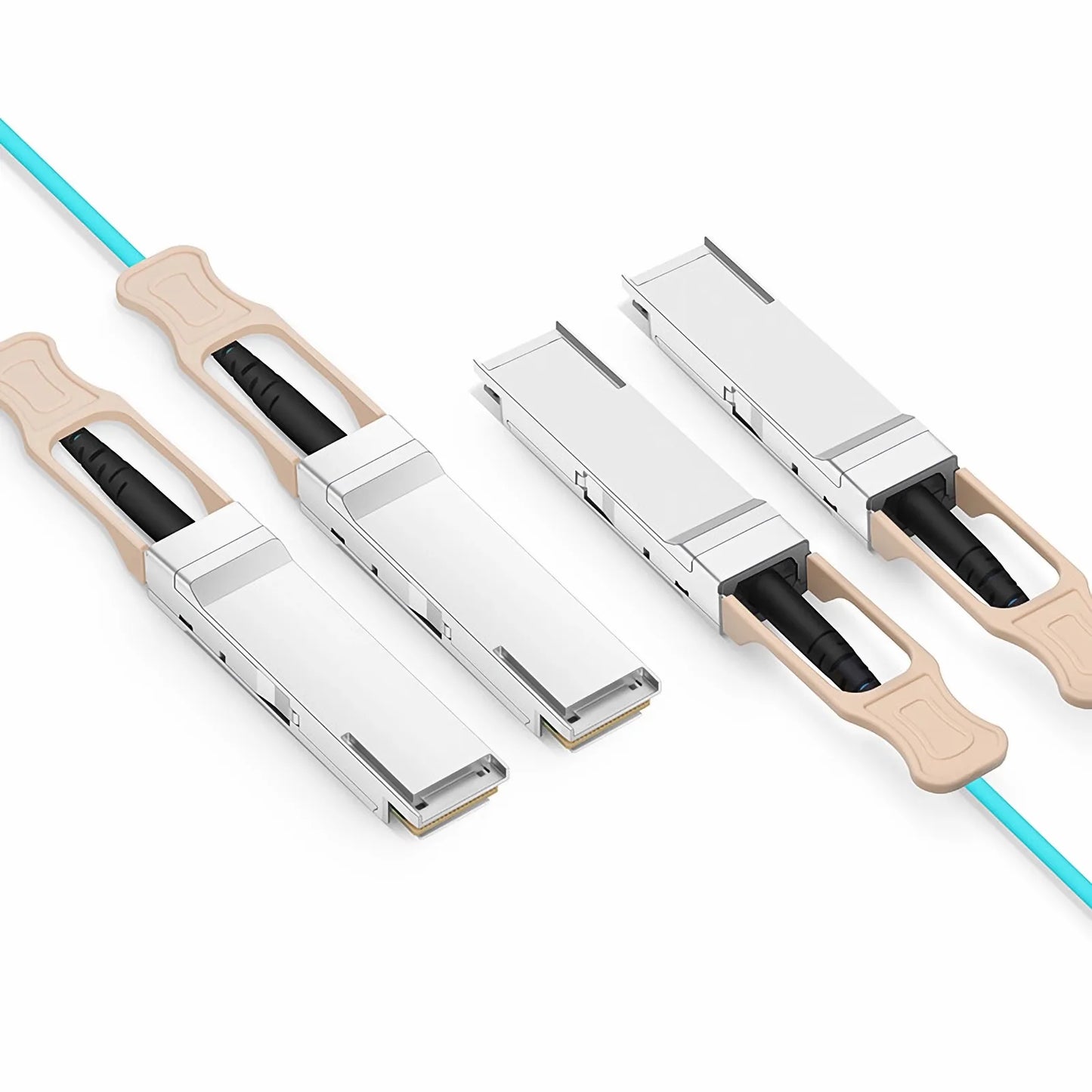 3m (10ft) NVIDIA/Mellanox MFS1S90-H003E Compatible 2 x 200G QSFP56 4 x 50G PAM4 to 2 x 200G QSFP56 4 x 50G PAM4 InfiniBand HDR Active Optical Breakout Cable for Quantum Switches