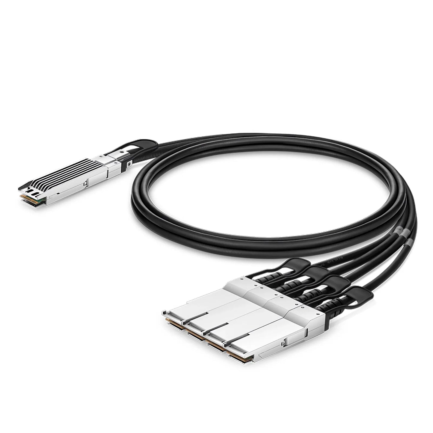 1.5m (5ft) NVIDIA/Mellanox MCP7Y40-N01A Compatible 800G OSFP 8 x 100G PAM4 Finned Top to 4 x 200G QSFP112 2 x 100G PAM4 InfiniBand NDR Passive Direct Attach Copper Breakout Cable for Quantum-2 Switches and ConnectX-7 HCA