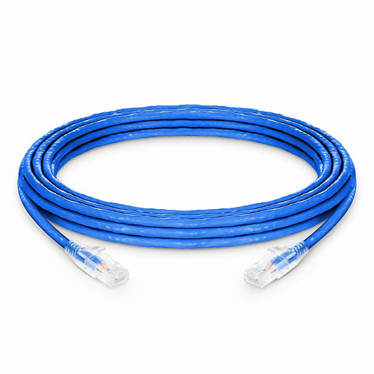 20ft (6.1m) Cat6a 24AWG Snagless Unshielded (U/UTP) LSZH Ethernet Network Patch Cable, Blue
