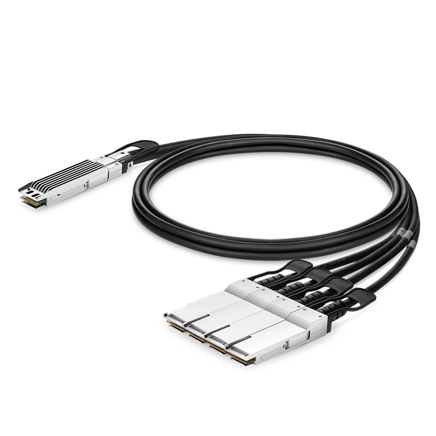 0.5m (2ft) NVIDIA/Mellanox MCP7Y40-N00A Compatible 800G OSFP 8 x 100G PAM4 Finned Top to 4 x 200G QSFP112 2 x 100G PAM4 InfiniBand NDR Passive Direct Attach Copper Breakout Cable for Quantum-2 Switches and ConnectX-7 HCA