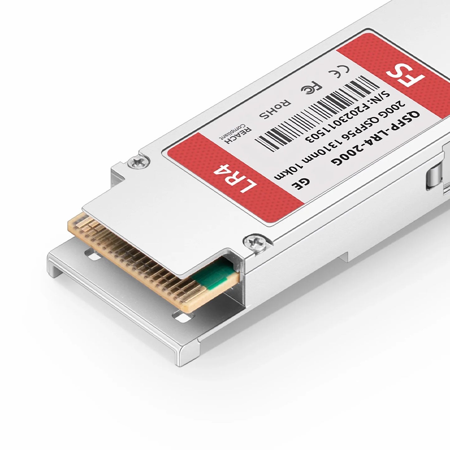 Generic Compatible 200GBASE-LR4 QSFP56 4 x 50G PAM4 1310nm 10km DOM Duplex LC/UPC SMF Optical Transceiver Module