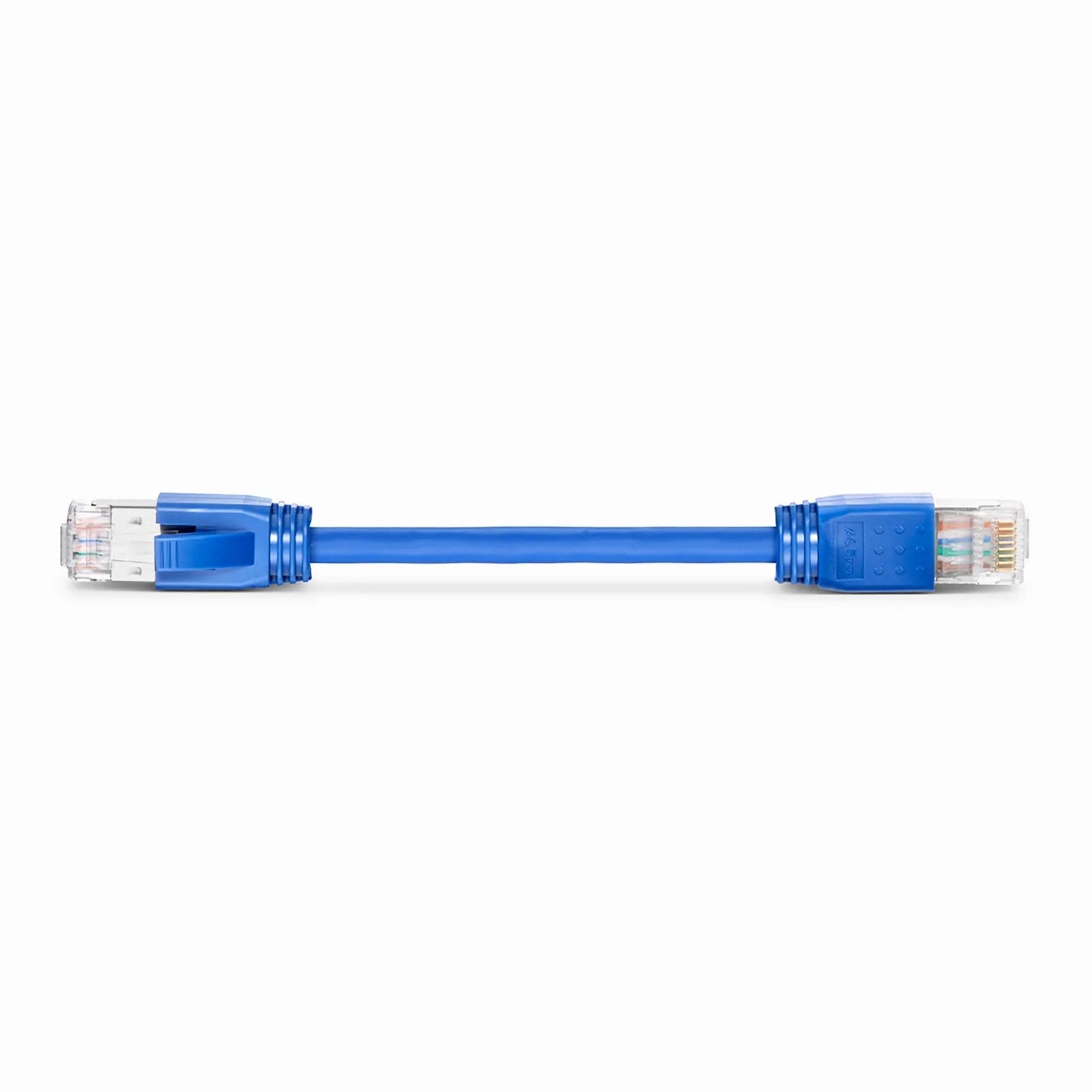 6in (0.15m) Cat6a 23AWG Snagless Shielded (F/FTP) LSZH Ethernet Network Patch Cable, Blue