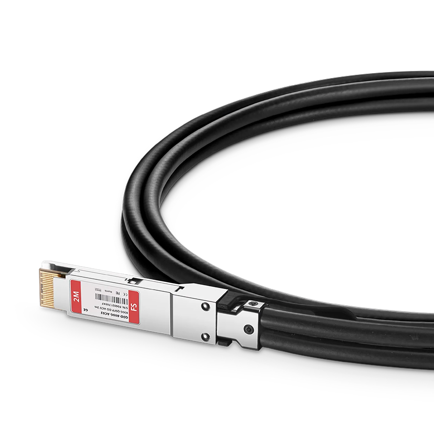 2m (7ft) Generic Compatible 800G QSFP-DD 8 x 100G PAM4 Active Direct Attach Copper Twinax Cable