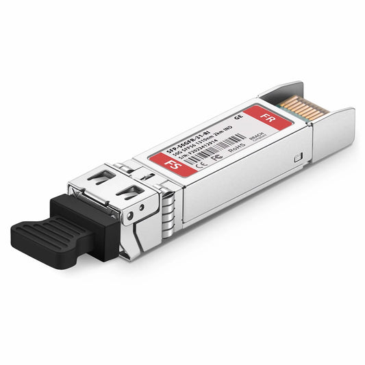 Generic Compatible SFP56 50GBASE-FR 1310nm 2km DOM Duplex LC/UPC SMF Optical Transceiver Module for 5G Wireless (Industrial)