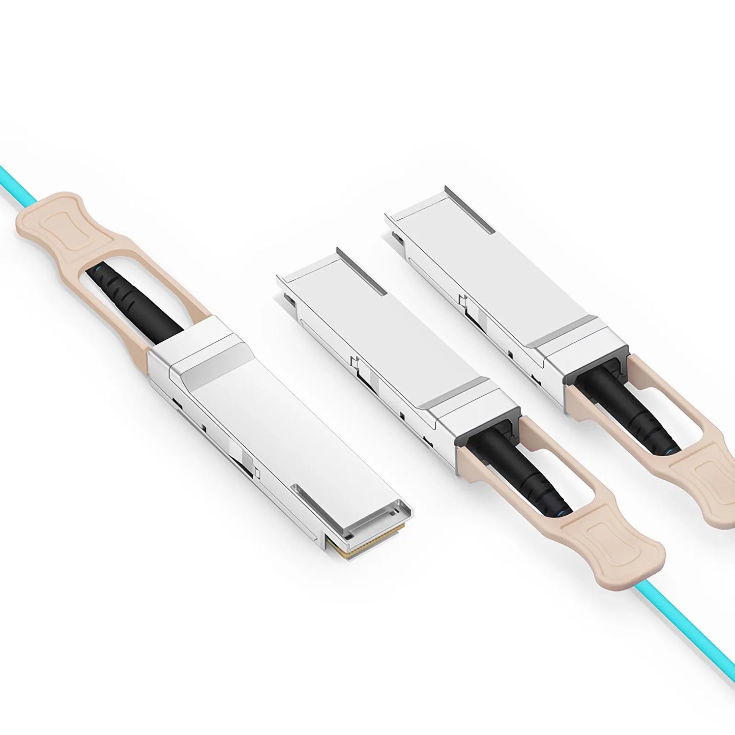 3m (10ft) NVIDIA/Mellanox MFS1S50-H003V Compatible 200G QSFP56 4 x 50G PAM4 to 2 x 100G QSFP56 2 x 50G PAM4 InfiniBand HDR Active Optical Breakout Cable for Quantum Switches and ConnectX-6 HCA
