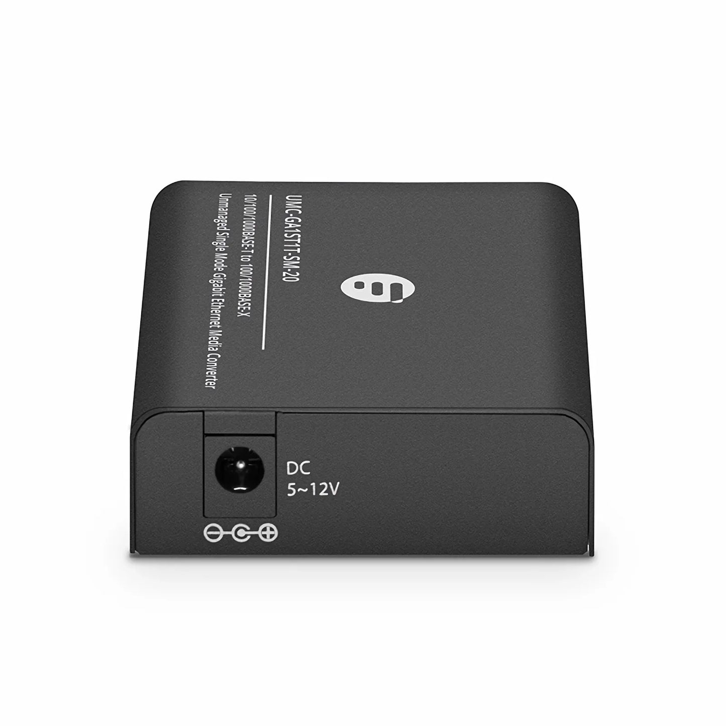 Mini Unmanaged 1x 10/100/1000Base-T RJ45 to 1x 100/1000Base-X Single Mode ST 1310nm 20km Gigabit Ethernet Media Converter, American Plug Standard