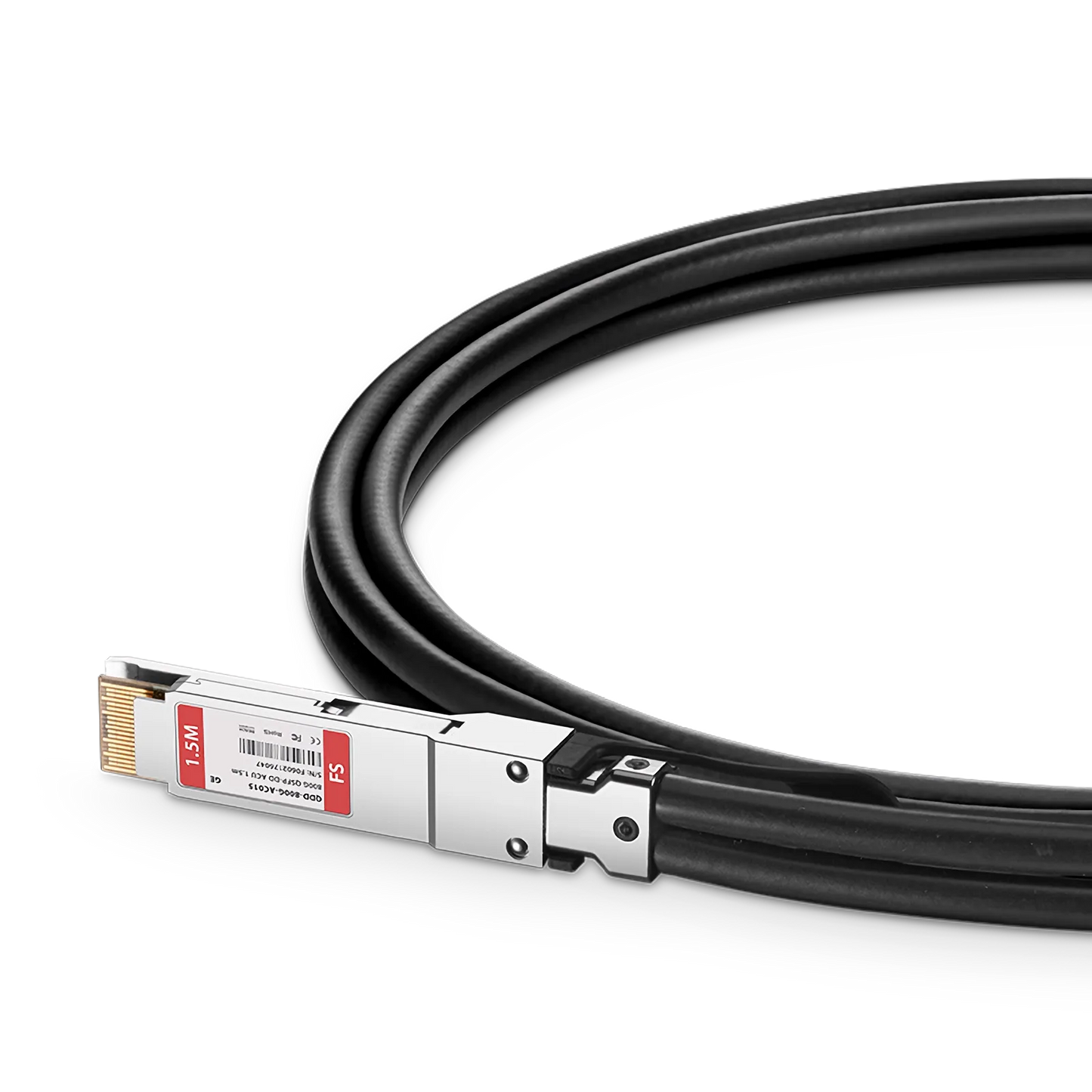 1.5m (5ft) Generic Compatible 800G QSFP-DD 8 x 100G PAM4 Active Direct Attach Copper Twinax Cable