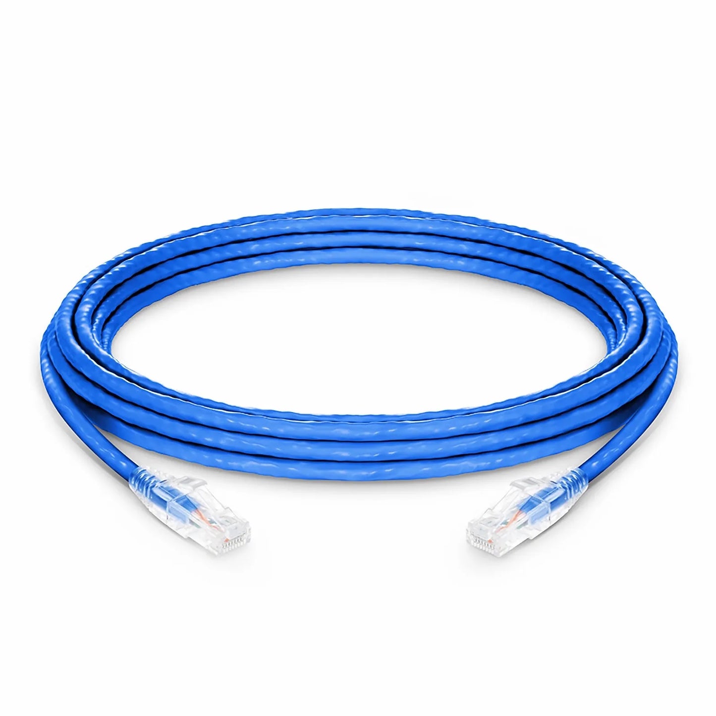 16ft (4.9m) Cat6a 24AWG Snagless Unshielded (U/UTP) LSZH Ethernet Network Patch Cable, Blue