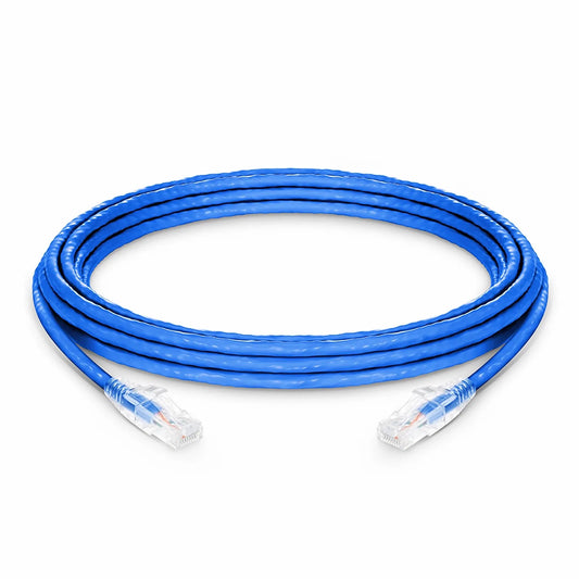 16ft (4.9m) Cat6a 24AWG Snagless Unshielded (U/UTP) LSZH Ethernet Network Patch Cable, Blue