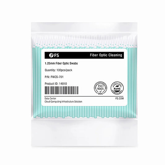 1.25mm Fiber Optic Lint-free Foam Clean Swabs (100pcs/Pack)
