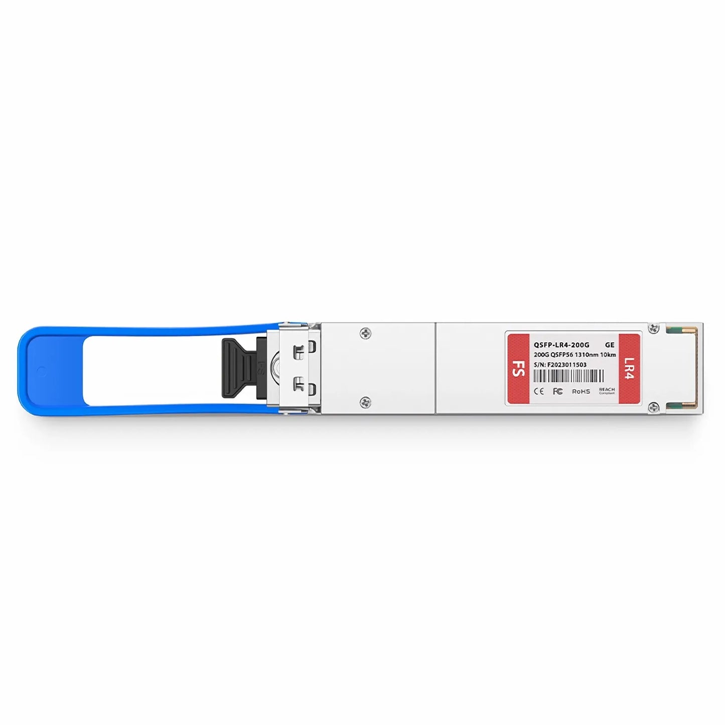 Generic Compatible 200GBASE-LR4 QSFP56 4 x 50G PAM4 1310nm 10km DOM Duplex LC/UPC SMF Optical Transceiver Module