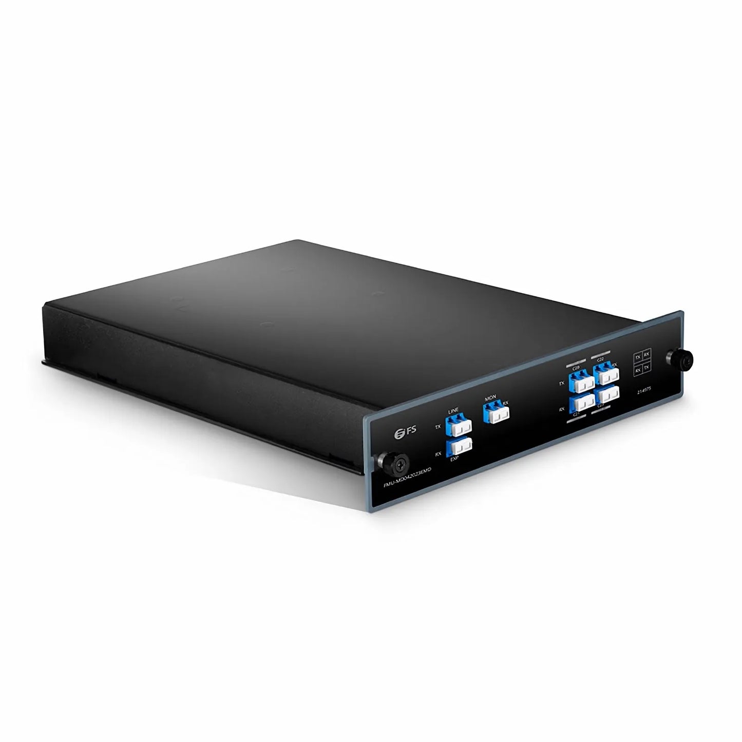 4 Channels DWDM Mux Demux, 100GHz C20-C23, with Monitor and Expansion Port, 1.6dB Typical IL, LC/UPC, Dual Fiber, FMU Plug-in Module