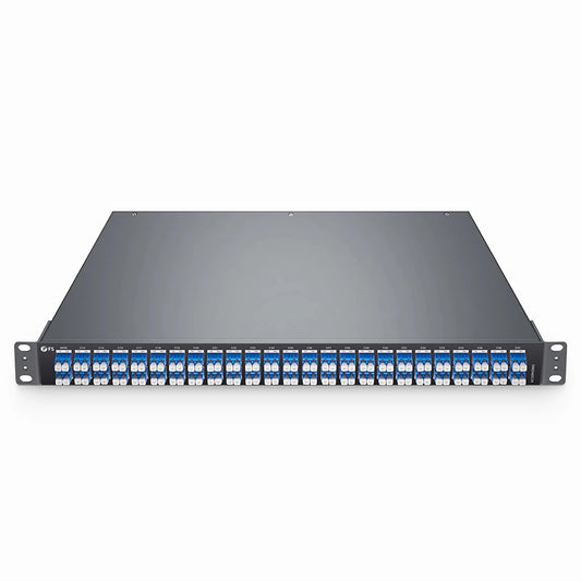 OMD48ECM, 48 Channels 100GHz C14-C61 Passive, Dual Fiber DWDM Mux and Demux with Monitor Port, LC/UPC, 1U Rack