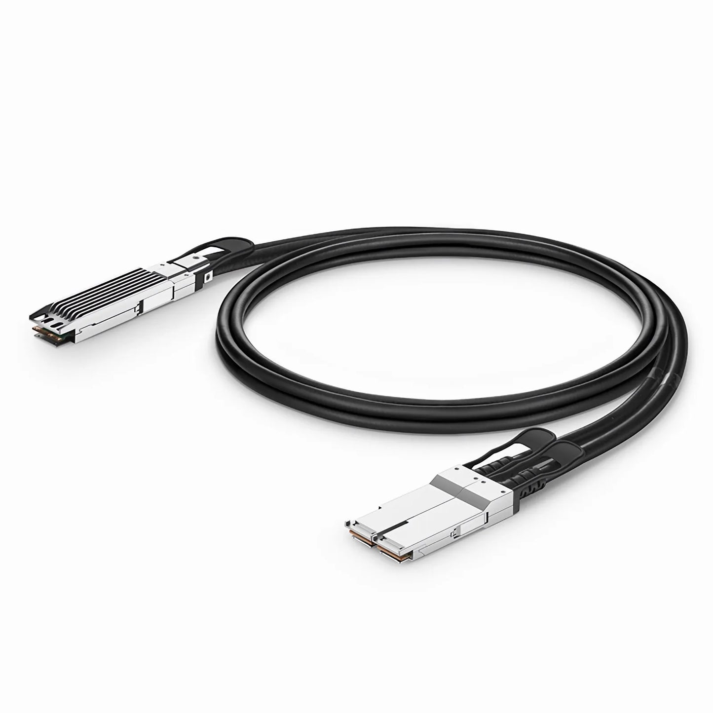 0.5m (2ft) NVIDIA/Mellanox MCP7Y10-N00A Compatible 800G OSFP 8 x 100G PAM4 Finned Top to 2 x 400G QSFP112 4 x 100G PAM4 InfiniBand NDR Passive Direct Attach Copper Breakout Cable for Quantum-2 Switches and ConnectX-7 HCA