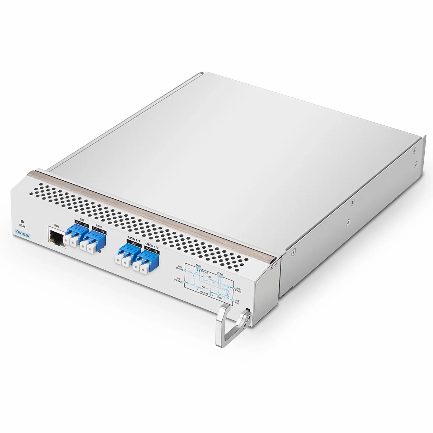 D7000 OA1835, DWDM EDFA Bidirectional Amplifier with PA 22-35dB and BA 8-18dB Gain, 21.5dBm Output for D7000 Series Managed Chassis, with Built in OSC, VOA