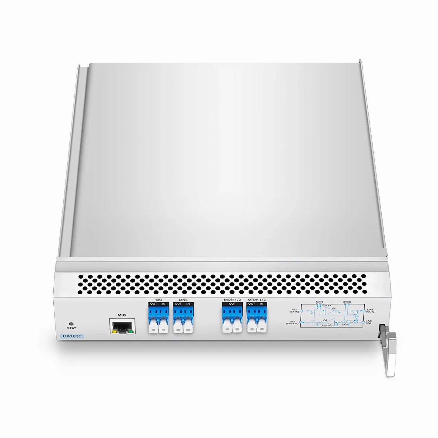 D7000 OA1835, DWDM EDFA Bidirectional Amplifier with PA 22-35dB and BA 8-18dB Gain, 21.5dBm Output for D7000 Series Managed Chassis, with Built in OSC, VOA