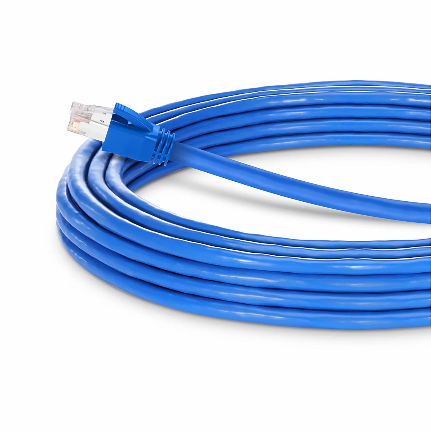 33ft (10m) Cat6a 23AWG Snagless Shielded (F/FTP) LSZH Ethernet Network Patch Cable, Blue