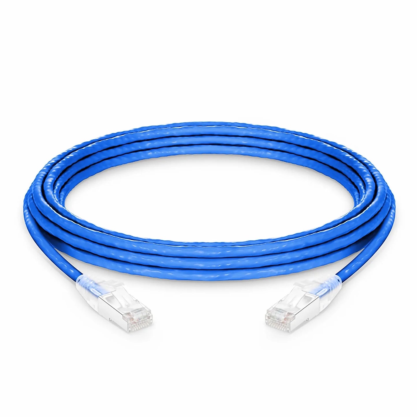 16ft (4.9m) Cat6a 26AWG Snagless Shielded (S/FTP) LSZH Ethernet Network Patch Cable, Blue