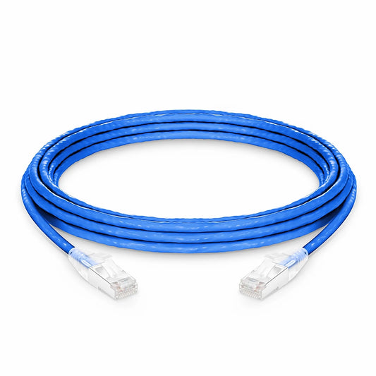 16ft (4.9m) Cat6a 26AWG Snagless Shielded (S/FTP) CM/LSZH Ethernet Network Patch Cable, Blue