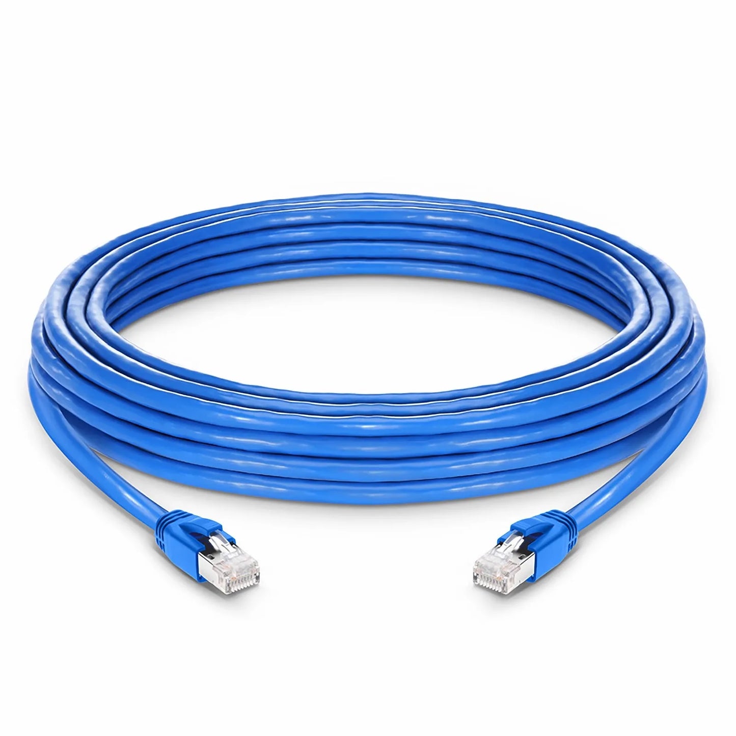 33ft (10m) Cat6a 23AWG Snagless Shielded (F/FTP) LSZH Ethernet Network Patch Cable, Blue