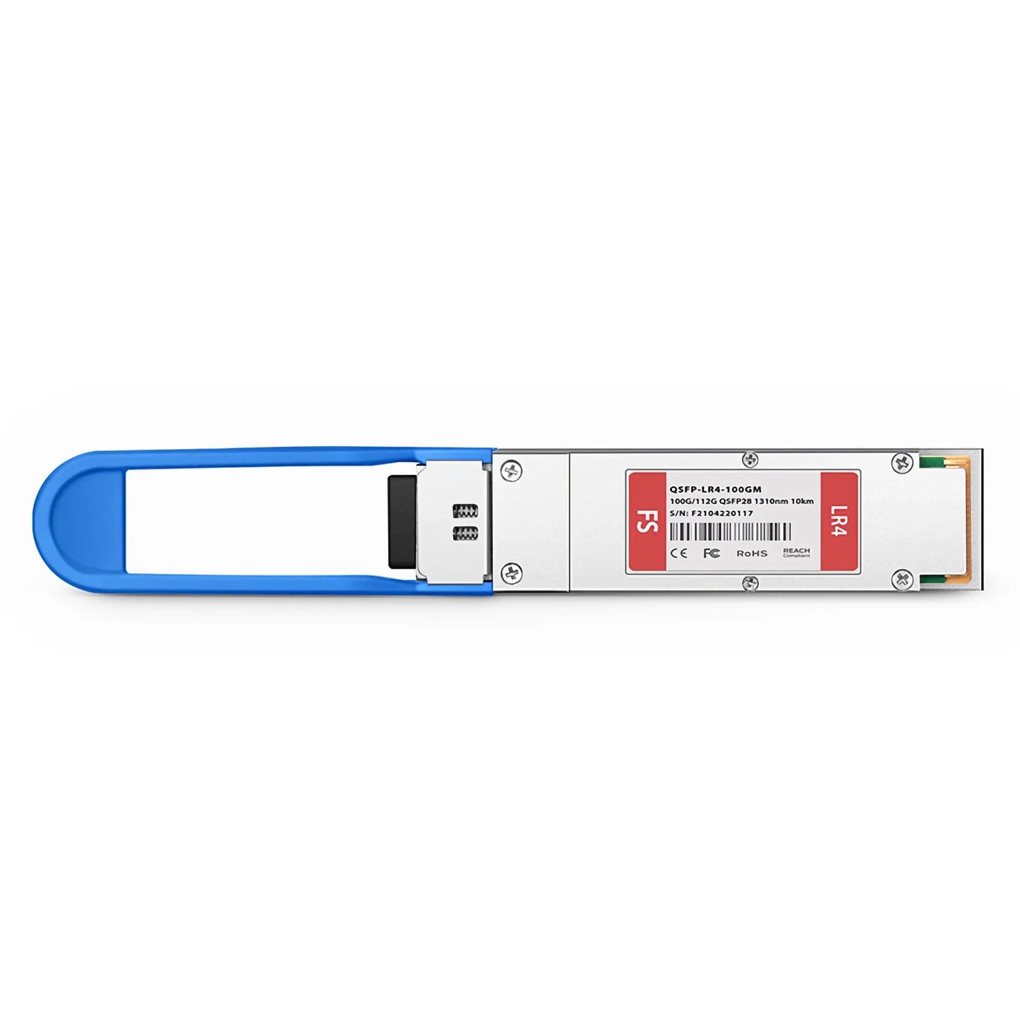 Cisco Compatible 100GBASE-LR4 and 112GBASE-OTU4 QSFP28 Dual Rate 4 x 25G NRZ 1310nm 10km DOM Duplex LC/UPC SMF Optical Transceiver Module