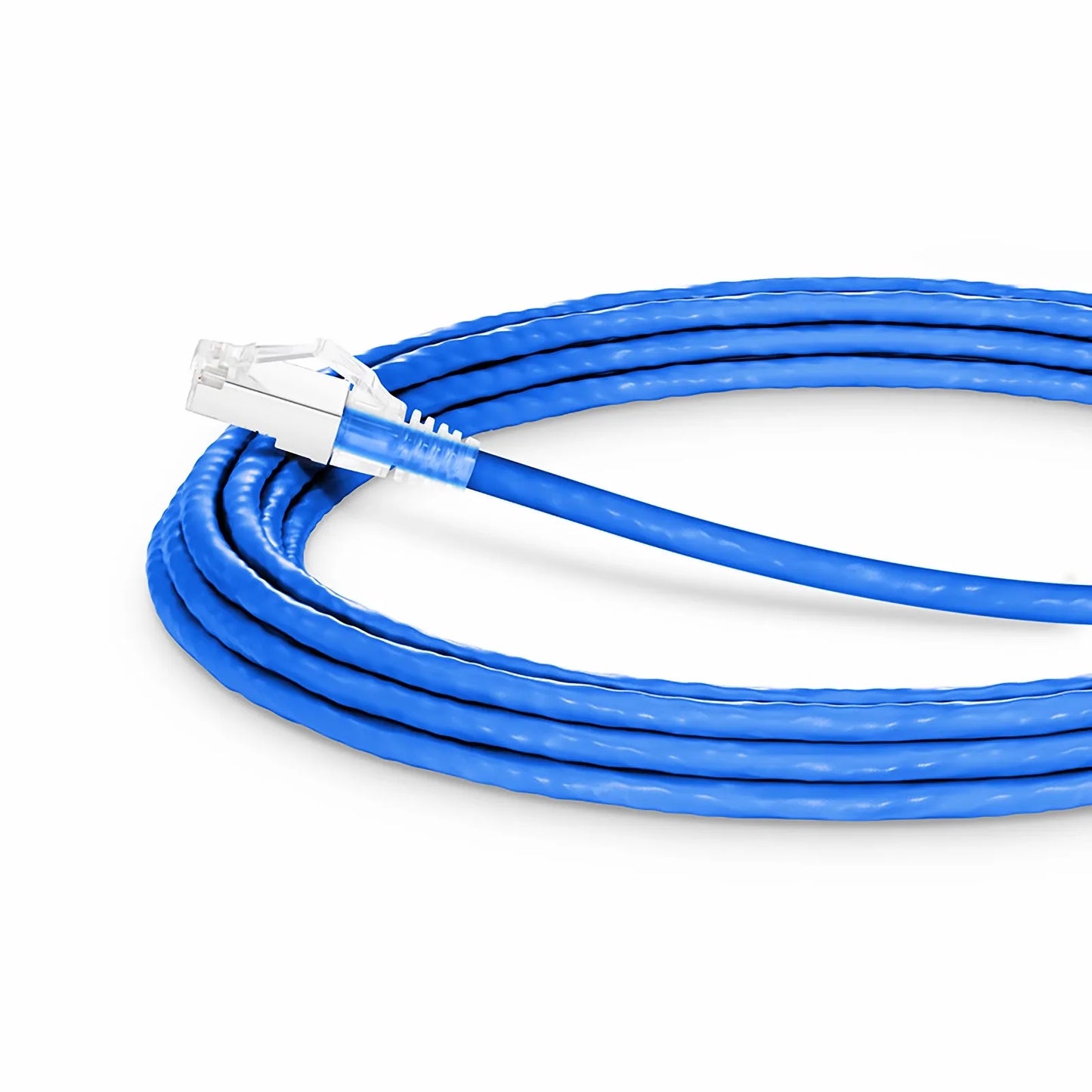 16ft (4.9m) Cat6a 26AWG Snagless Shielded (S/FTP) CM/LSZH Ethernet Network Patch Cable, Blue