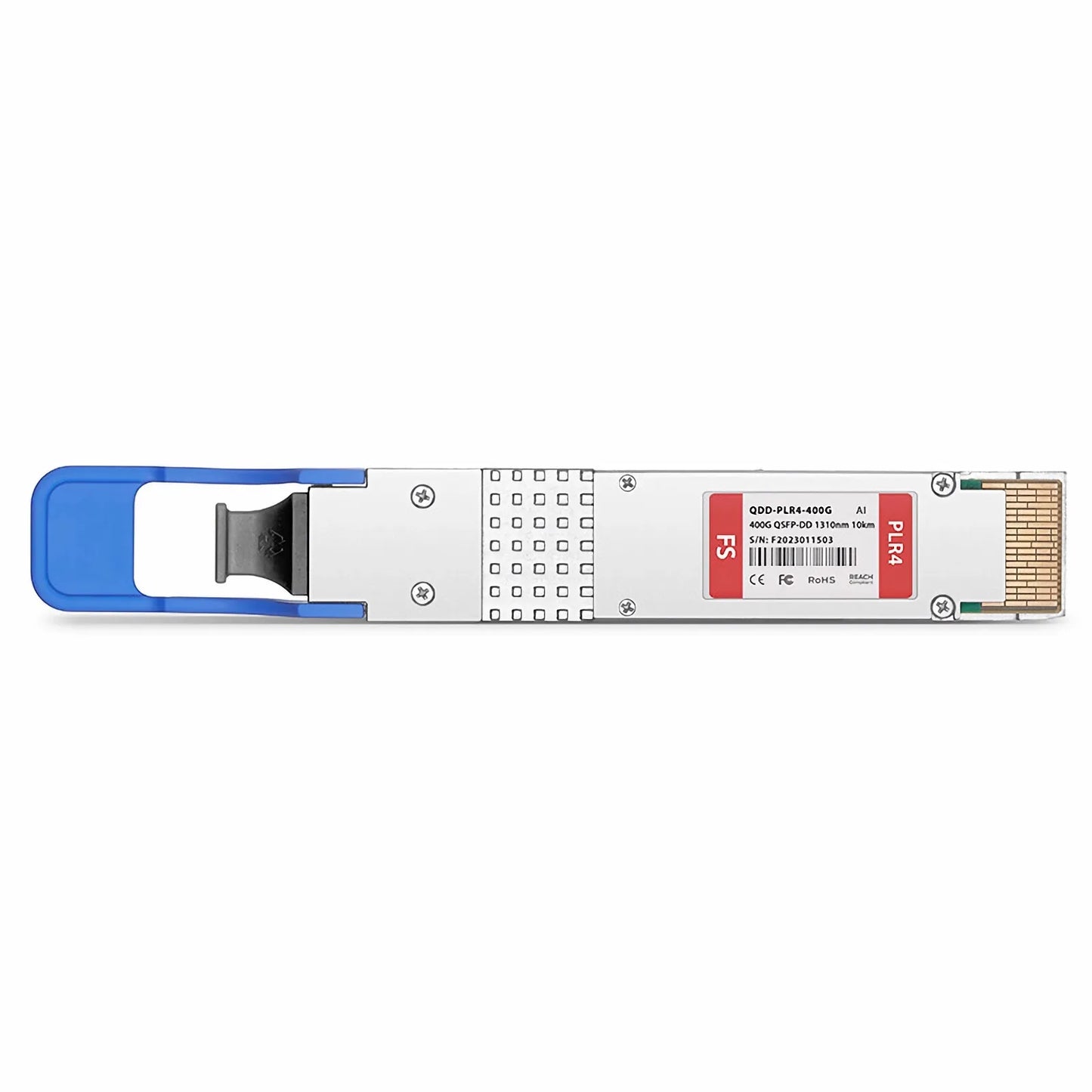 Arista Networks QDD-400G-PLR4 Compatible 4 x 100GBASE-LR QSFP-DD 1310nm 10km DOM MPO-12/APC SMF Optical Transceiver Module, Breakout to 4 x100G-LR