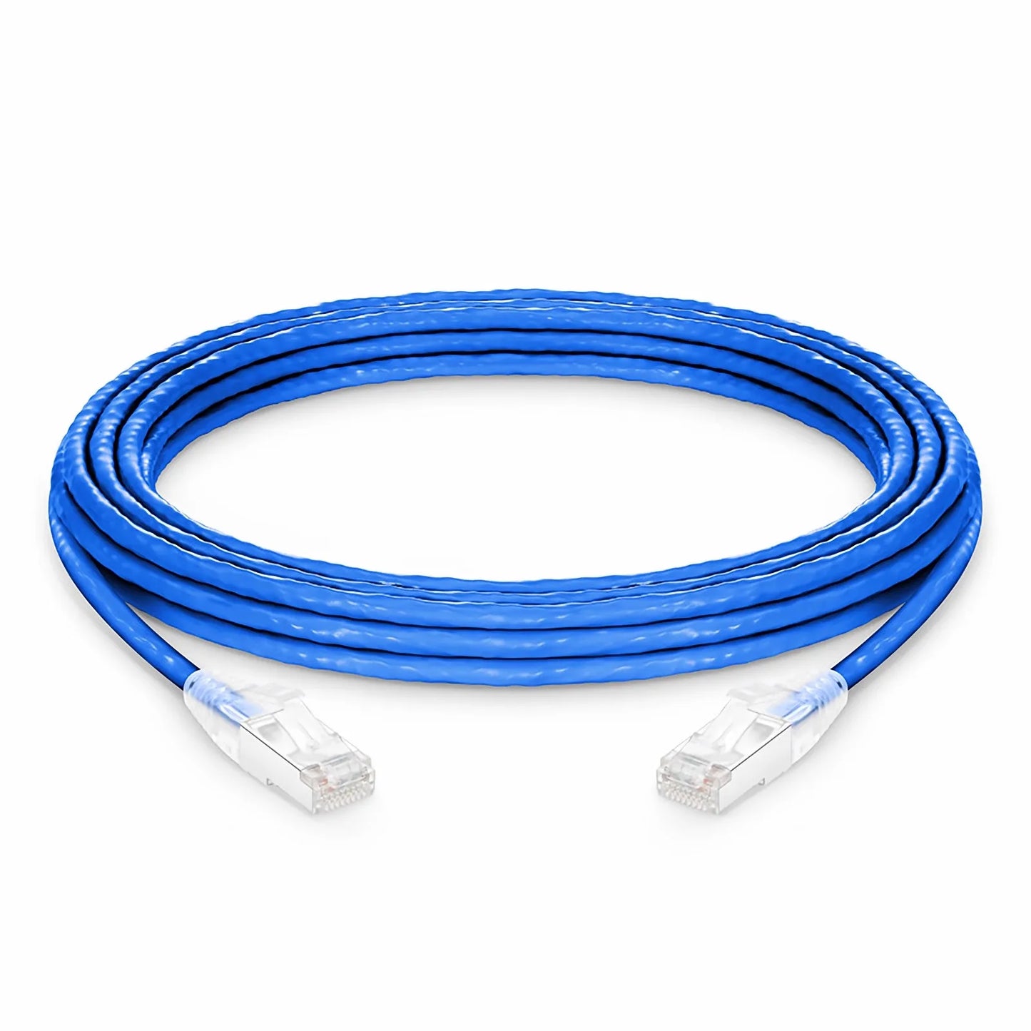 25ft (7.6m) Cat6a 26AWG Snagless Shielded (S/FTP) PVC CM Ethernet Network Patch Cable, Blue