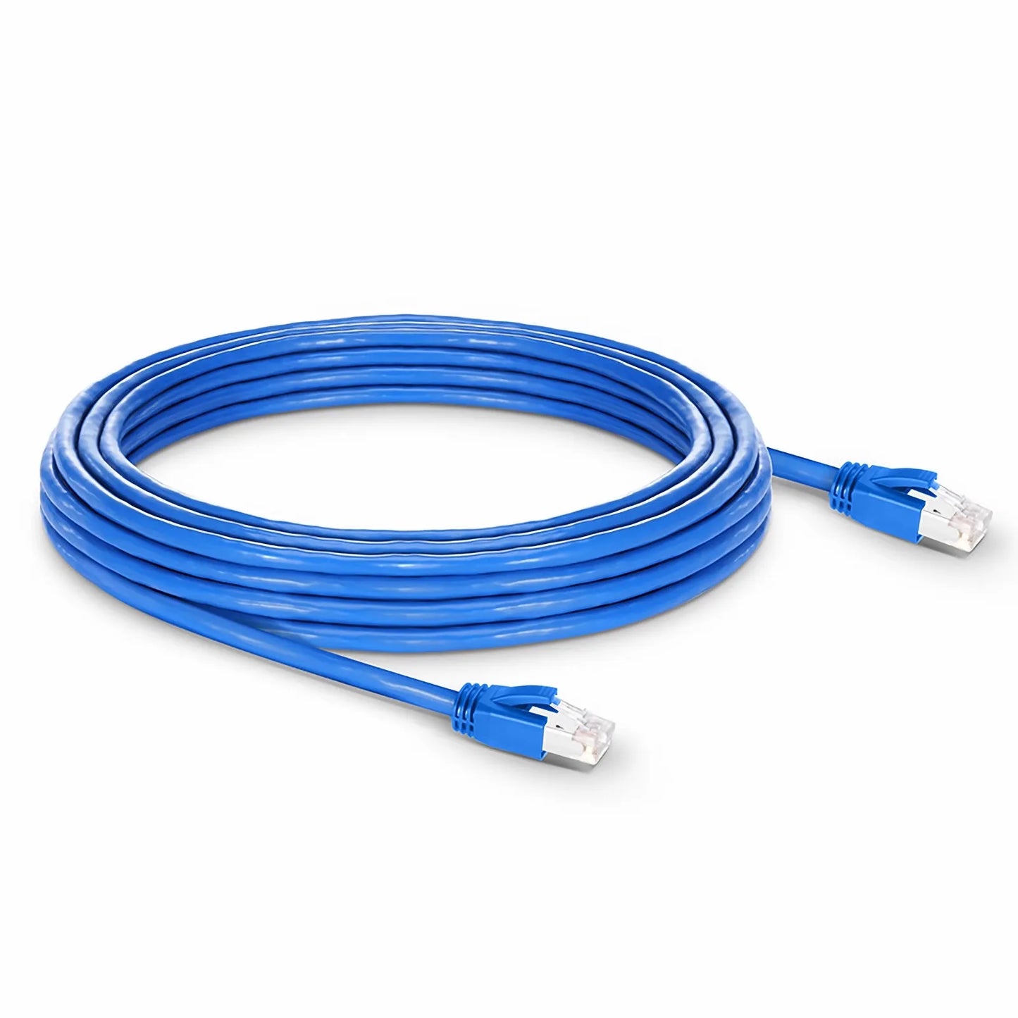 33ft (10m) Cat6a 23AWG Snagless Shielded (F/FTP) LSZH Ethernet Network Patch Cable, Blue
