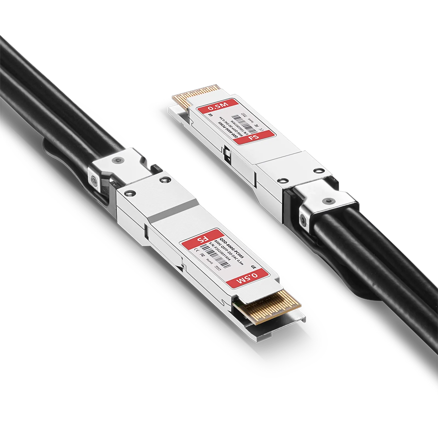 0.5m (2ft) Generic Compatible 800G QSFP-DD 8 x 100G PAM4 Passive Direct Attach Copper Twinax Cable