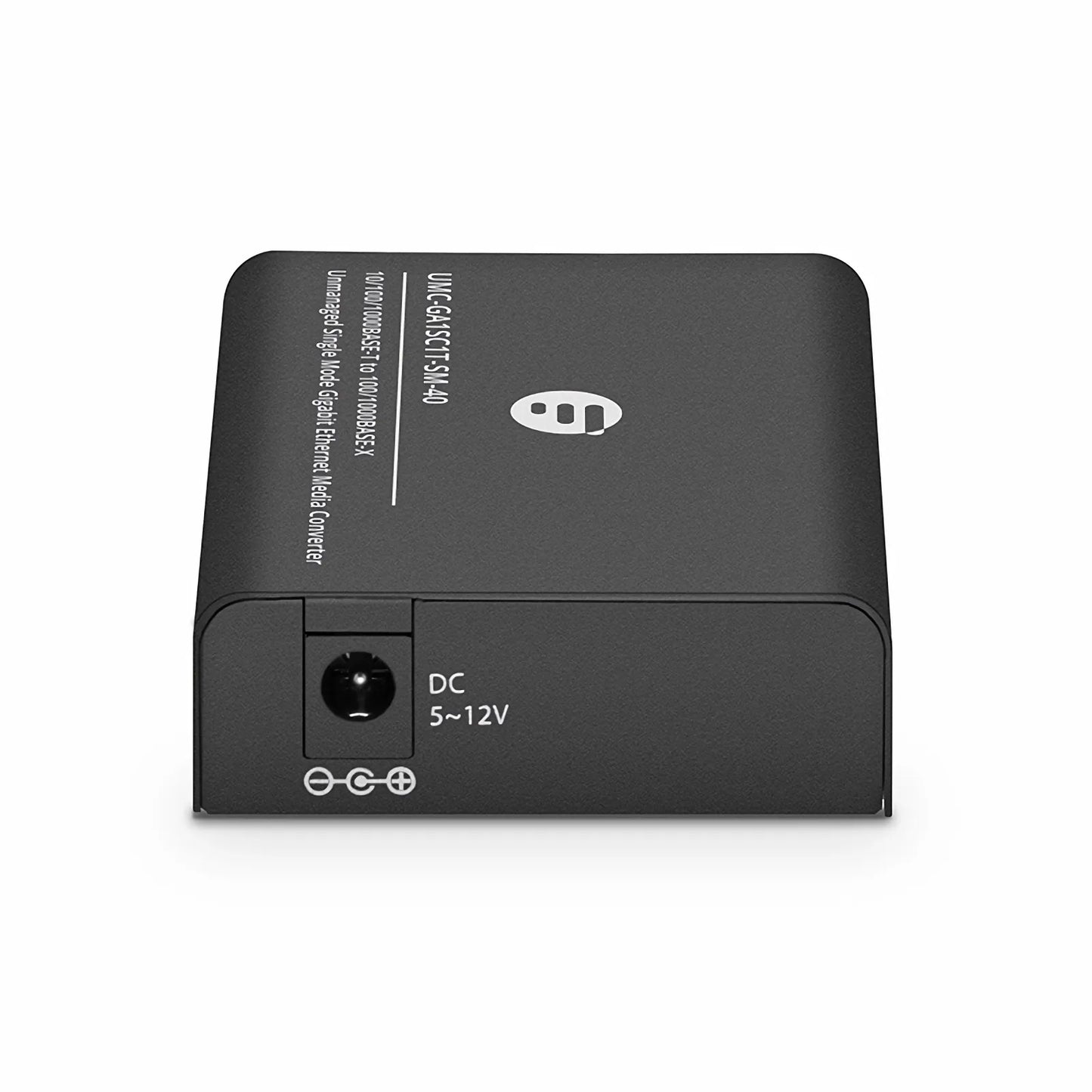 Mini Unmanaged 1x 10/100/1000Base-T RJ45 to 1x 100/1000Base-X Single Mode SC 1310nm 40km Gigabit Ethernet Media Converter, American Plug Standard