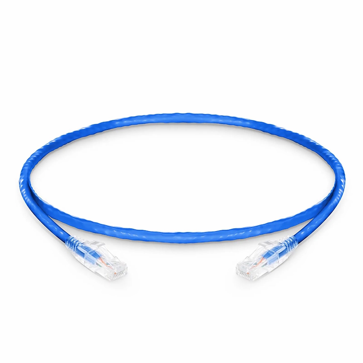 2ft (0.6m) Cat6a 24AWG Snagless Unshielded (U/UTP) LSZH Ethernet Network Patch Cable, Blue