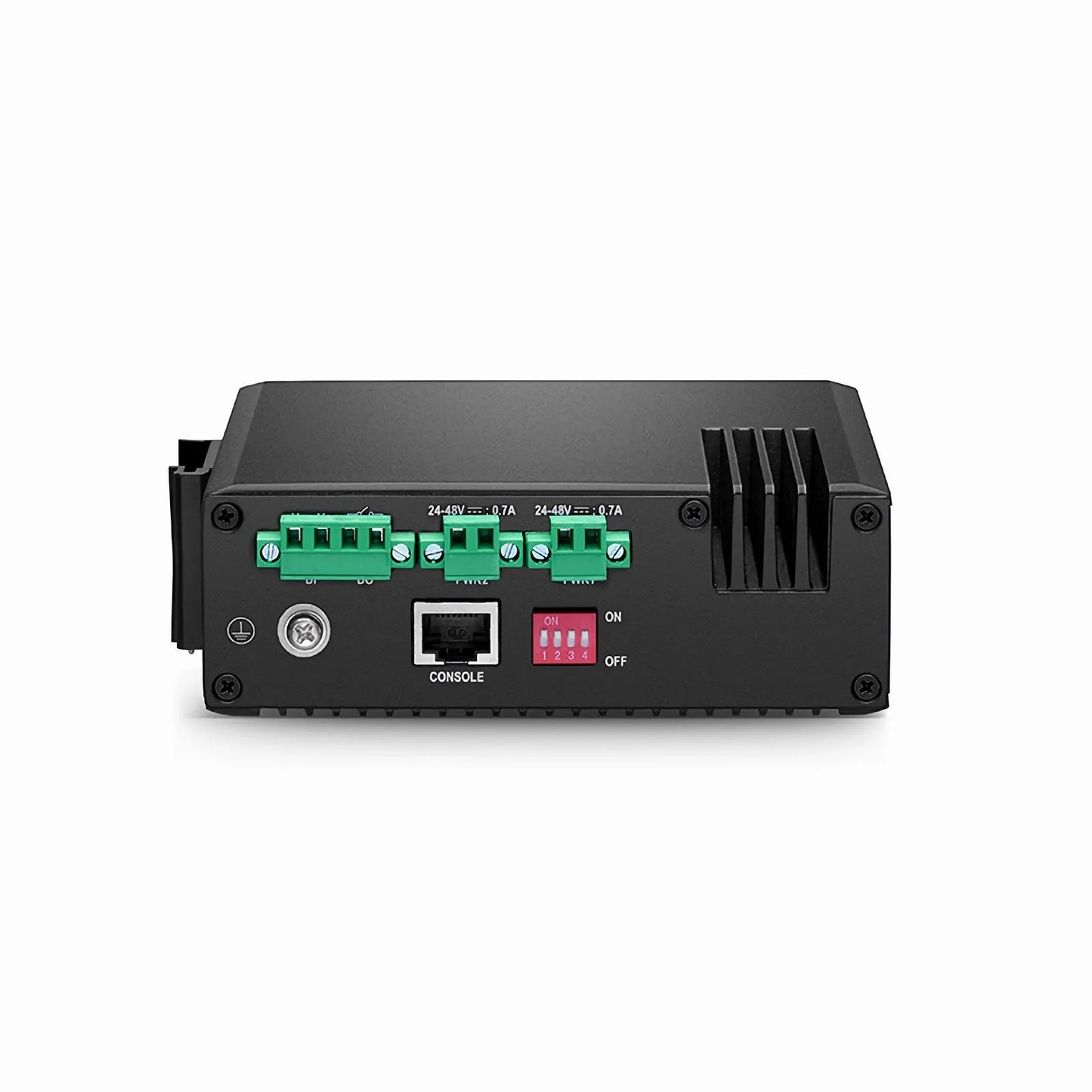 IES3220-8T4F, 8-Port Gigabit Ethernet L2+ Managed Industrial Switch, 8 x 10/100/1000BASE-T, with 4 x 1Gb SFP, -40 to 75°C Operating Temperature