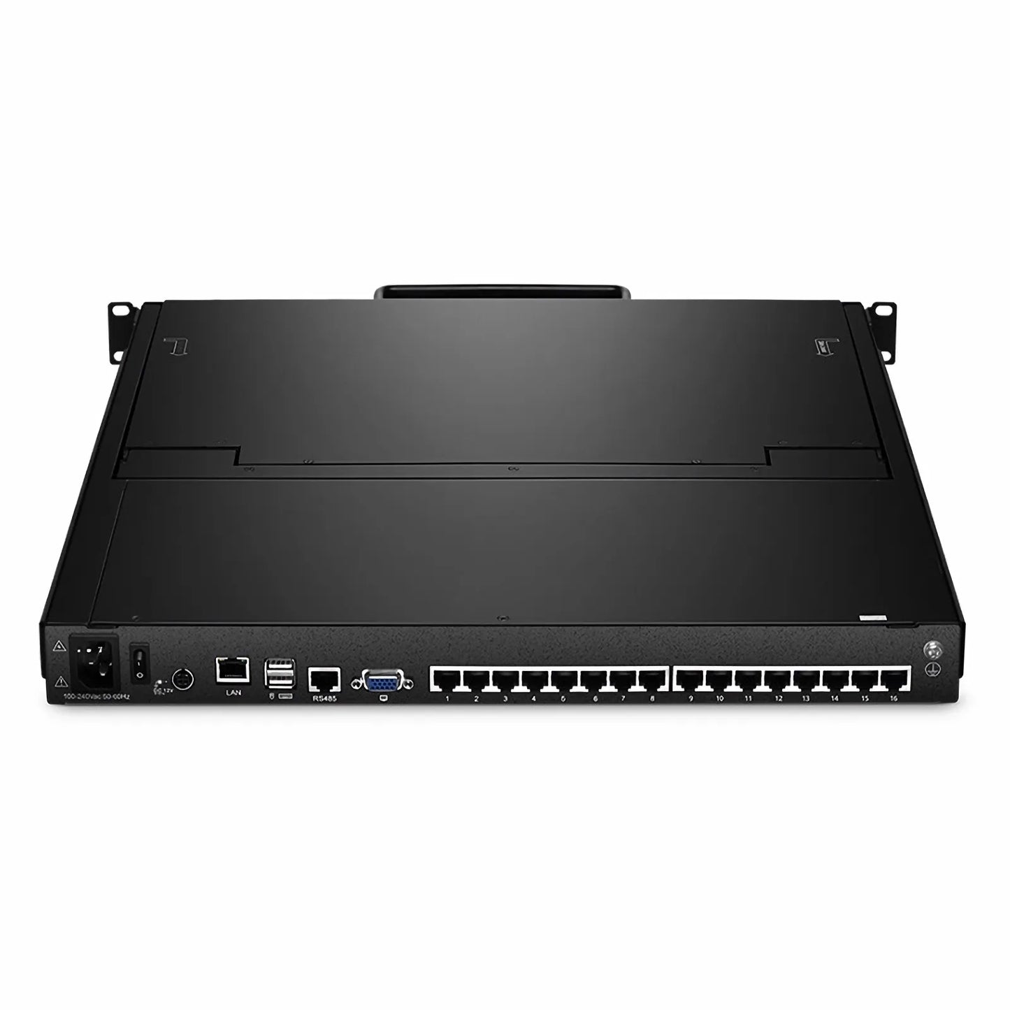 16-Port Cat5 1U Rack-Mount KVM Over IP Switch with 19" LED, 16 x RJ45 to VGA Interface Modules Included