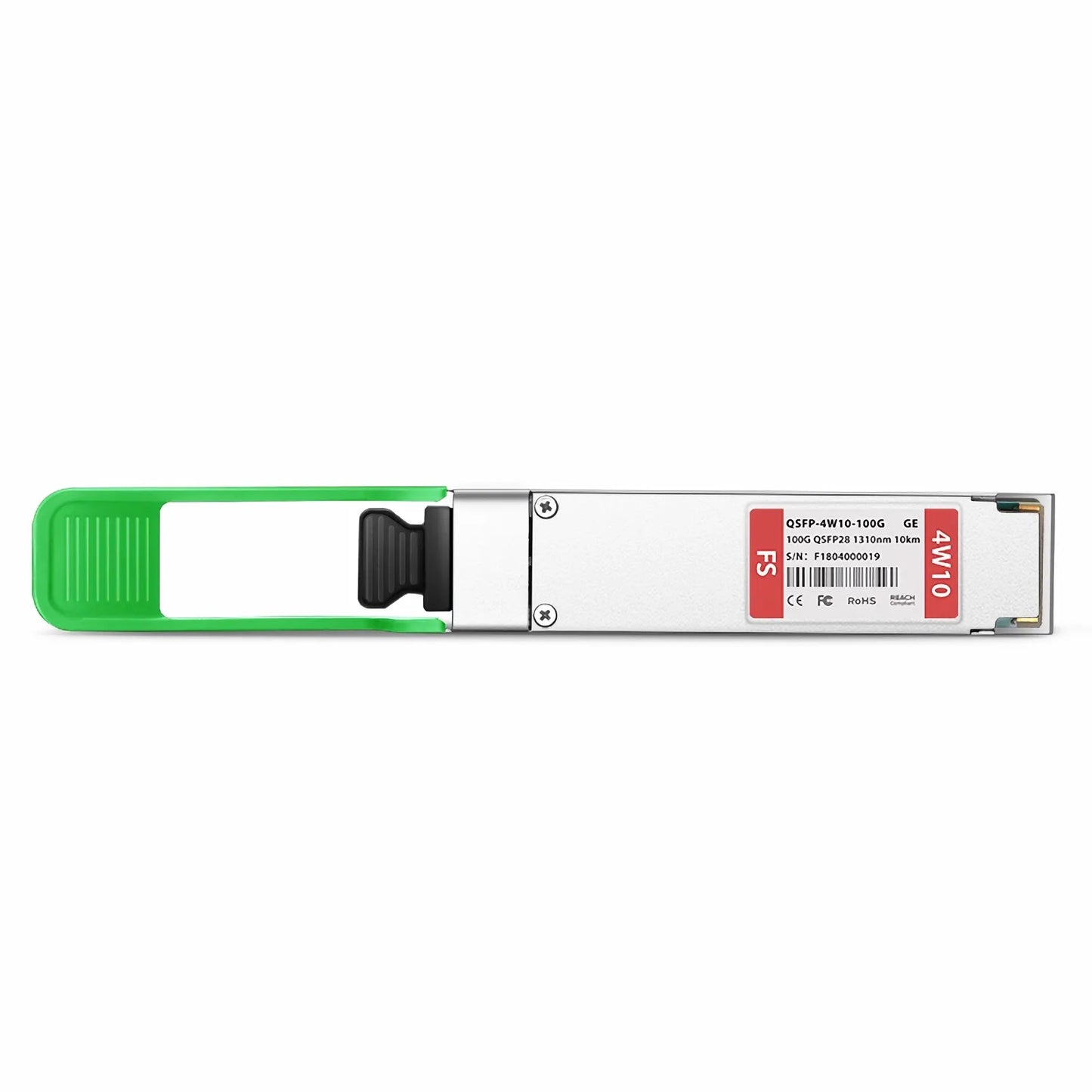 Generic Compatible 100GBASE-4W10 QSFP28 4 x 25G NRZ 1310nm 10km DOM Duplex LC/UPC SMF Optical Transceiver Module