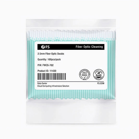 2.5mm Fiber Optic Lint-free Foam Clean Swabs (100pcs/Pack)