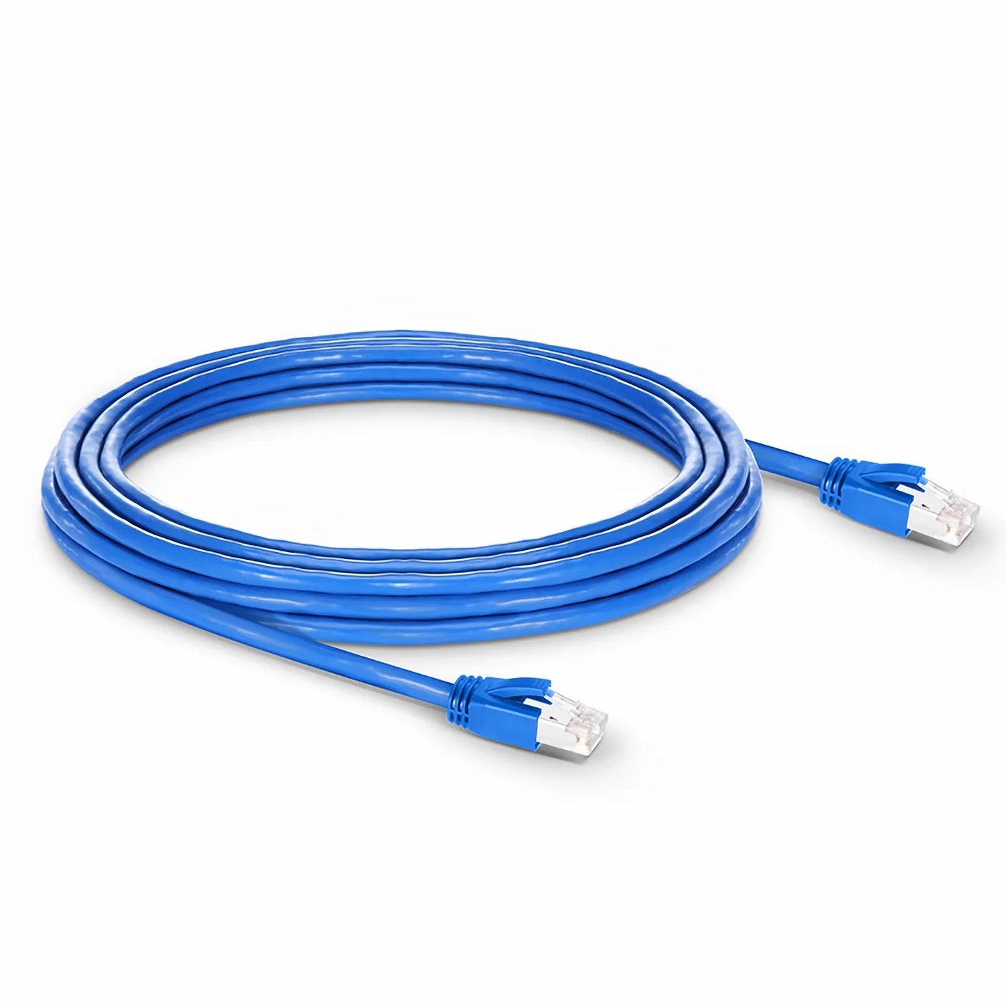 25ft (7.6m) Cat6a 23AWG Snagless Shielded (F/FTP) LSZH Ethernet Network Patch Cable, Blue