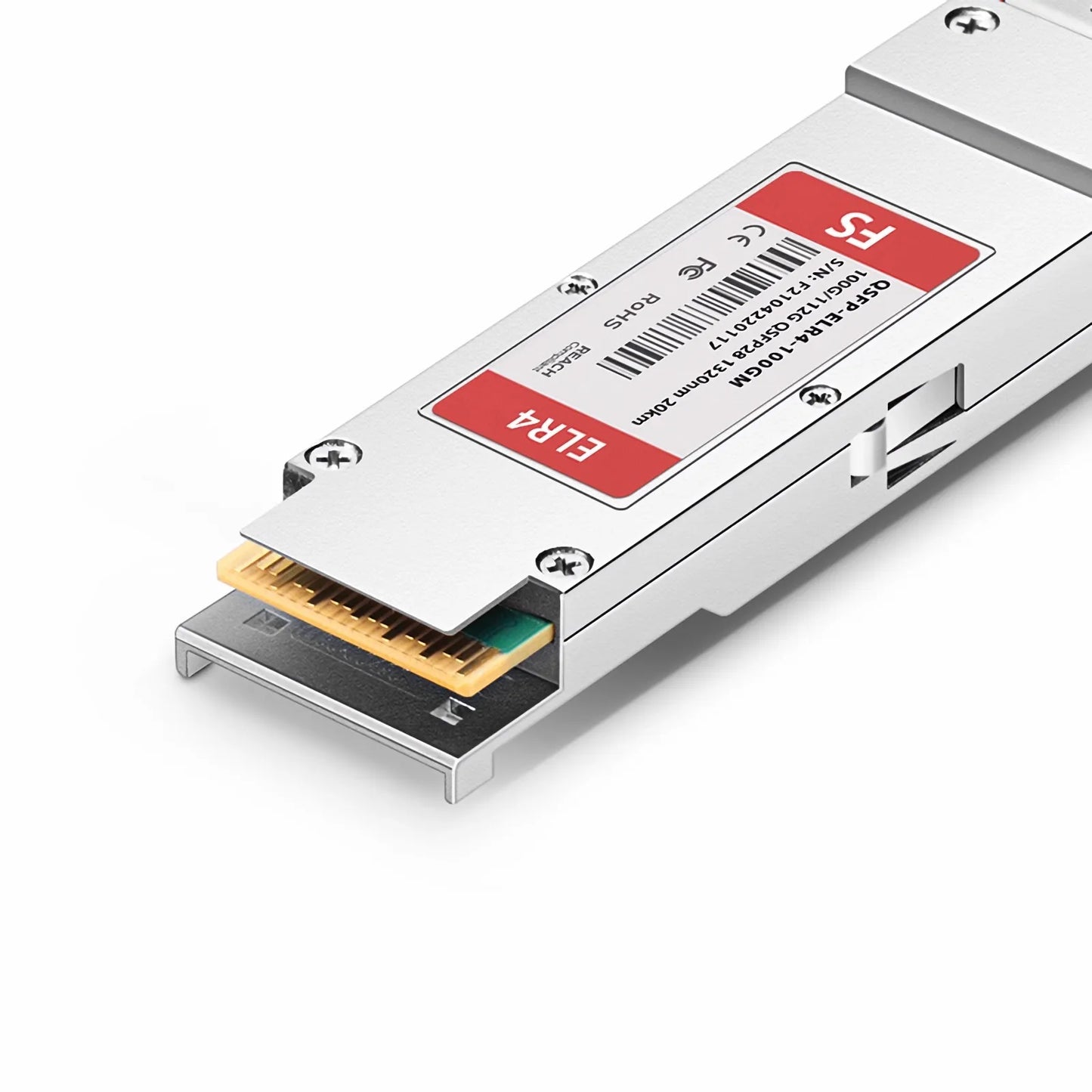 Cisco Compatible 100GBASE-LR4 and 112GBASE-OTU4 QSFP28 Dual Rate 4 x 25G NRZ 1310nm 20km DOM Duplex LC/UPC SMF Optical Transceiver Module