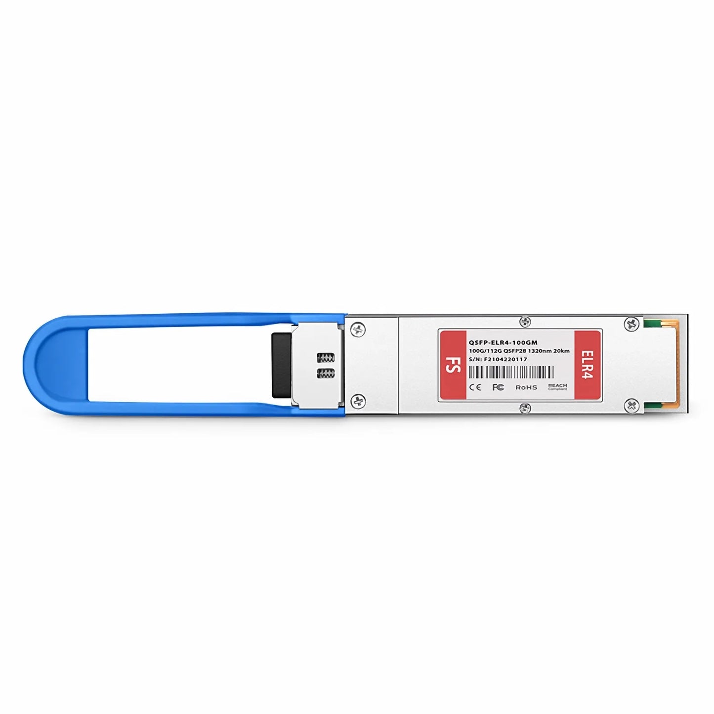 Cisco Compatible 100GBASE-LR4 and 112GBASE-OTU4 QSFP28 Dual Rate 4 x 25G NRZ 1310nm 20km DOM Duplex LC/UPC SMF Optical Transceiver Module
