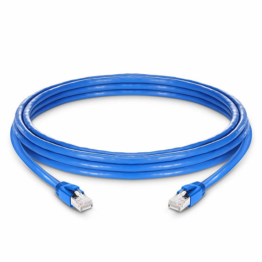16ft (4.9m) Cat6a 23AWG Snagless Shielded (F/FTP) LSZH Ethernet Network Patch Cable, Blue