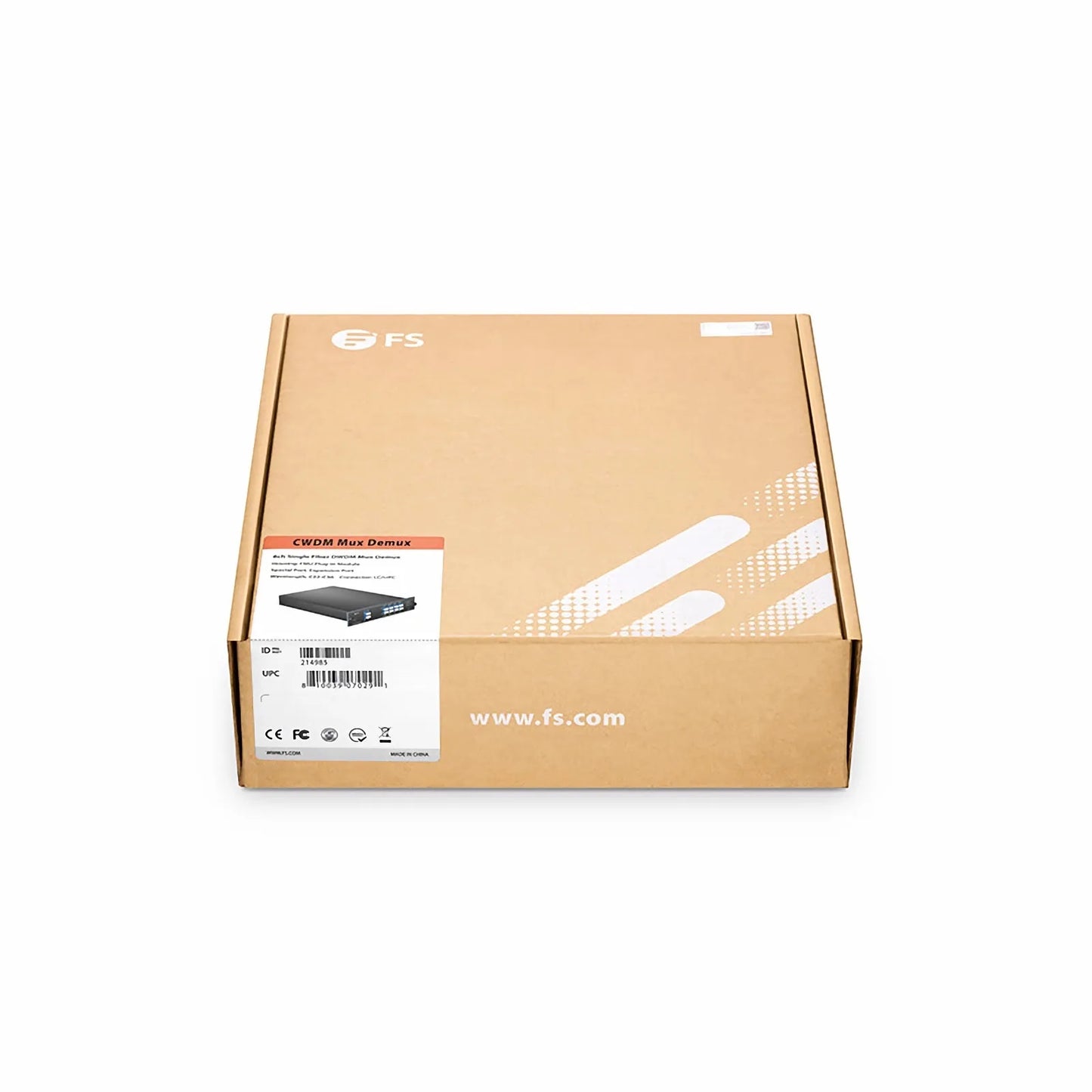 8 Channels CWDM Mux Demux, 1270-1590nm, with Monitor and Expansion Port, 4.5dB Typical IL, LC/UPC, Single Fiber, Side A, FMU Plug-in Module