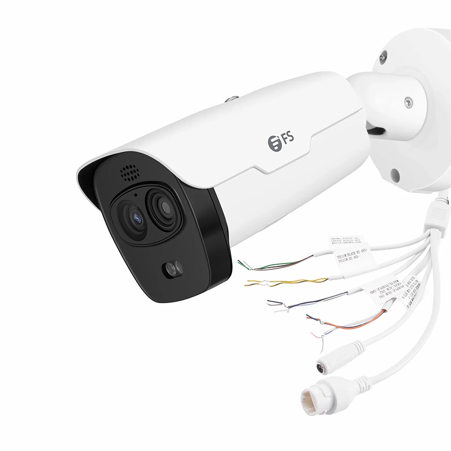 IPC701-4M-B, Super HD 4MP Thermal & Optical Dual-spectrum Bullet Network Camera with Build-in Mic, Smoke Detection, PoE Network Camera with Fixed 4.0mm Lens