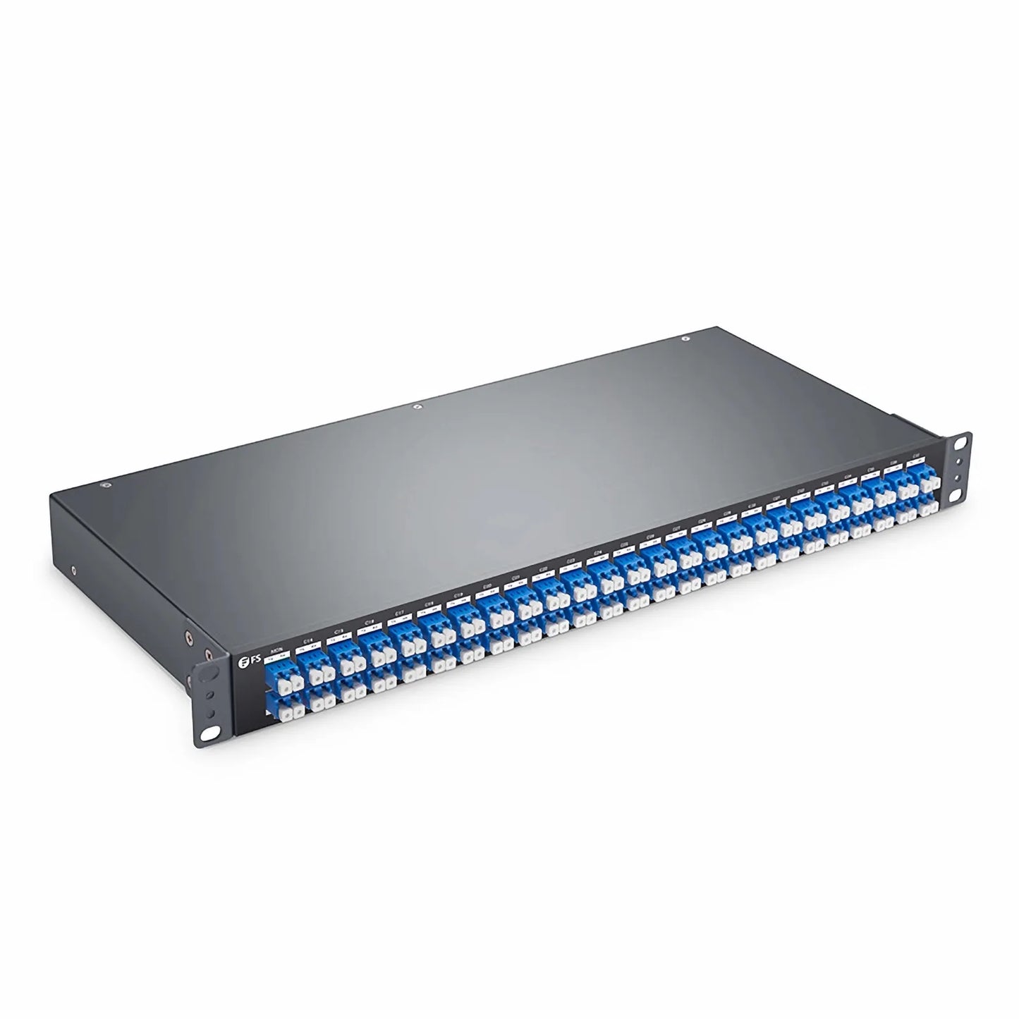 OMD48ECM, 48 Channels 100GHz C14-C61 Passive, Dual Fiber DWDM Mux and Demux with Monitor Port, LC/UPC, 1U Rack