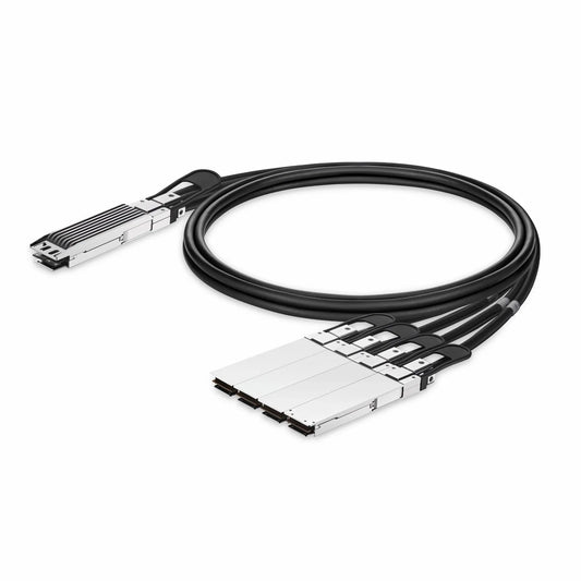 1.5m (5ft) NVIDIA/Mellanox MCP7Y50-N01A Compatible 800G OSFP 8 x 100G PAM4 Finned Top to 4 x 200G OSFP 2 x 100G PAM4 Flat Top Ethernet Passive Direct Attach Copper Breakout Cable