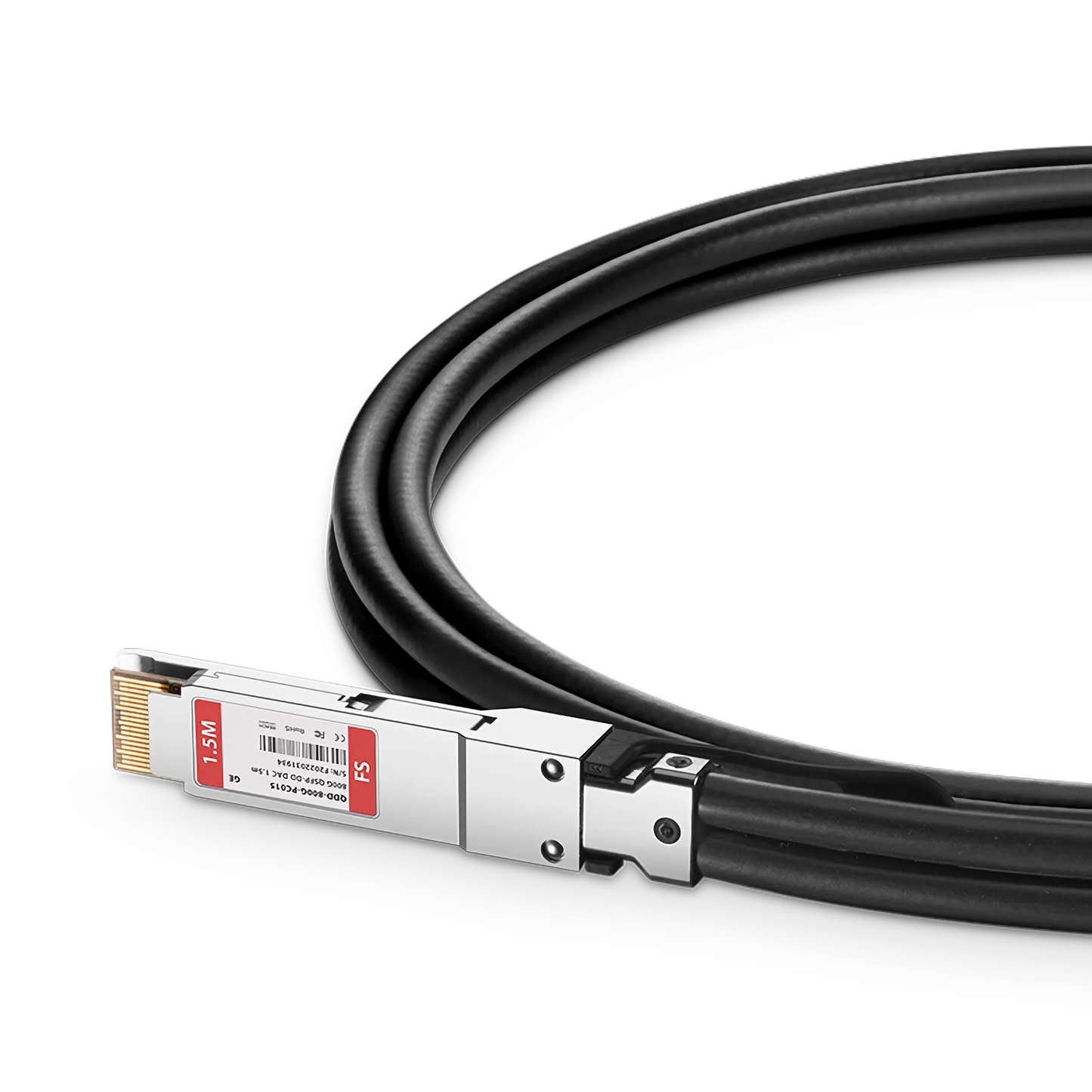 1.5m (5ft) Generic Compatible 800G QSFP-DD 8 x 100G PAM4 Passive Direct Attach Copper Twinax Cable