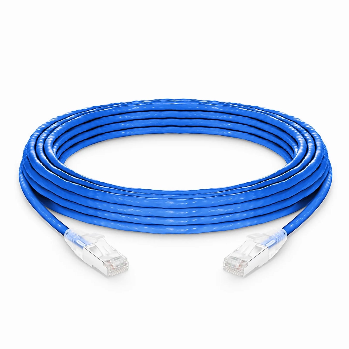 33ft (10m) Cat6a 26AWG Snagless Shielded (S/FTP) LSZH Ethernet Network Patch Cable, Blue