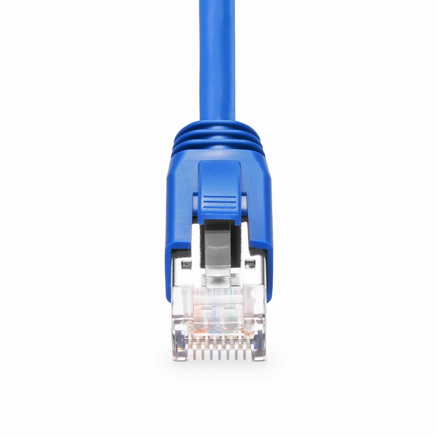10ft (3.0m) Cat6a 23AWG Snagless Shielded (F/FTP) LSZH Ethernet Network Patch Cable, Blue