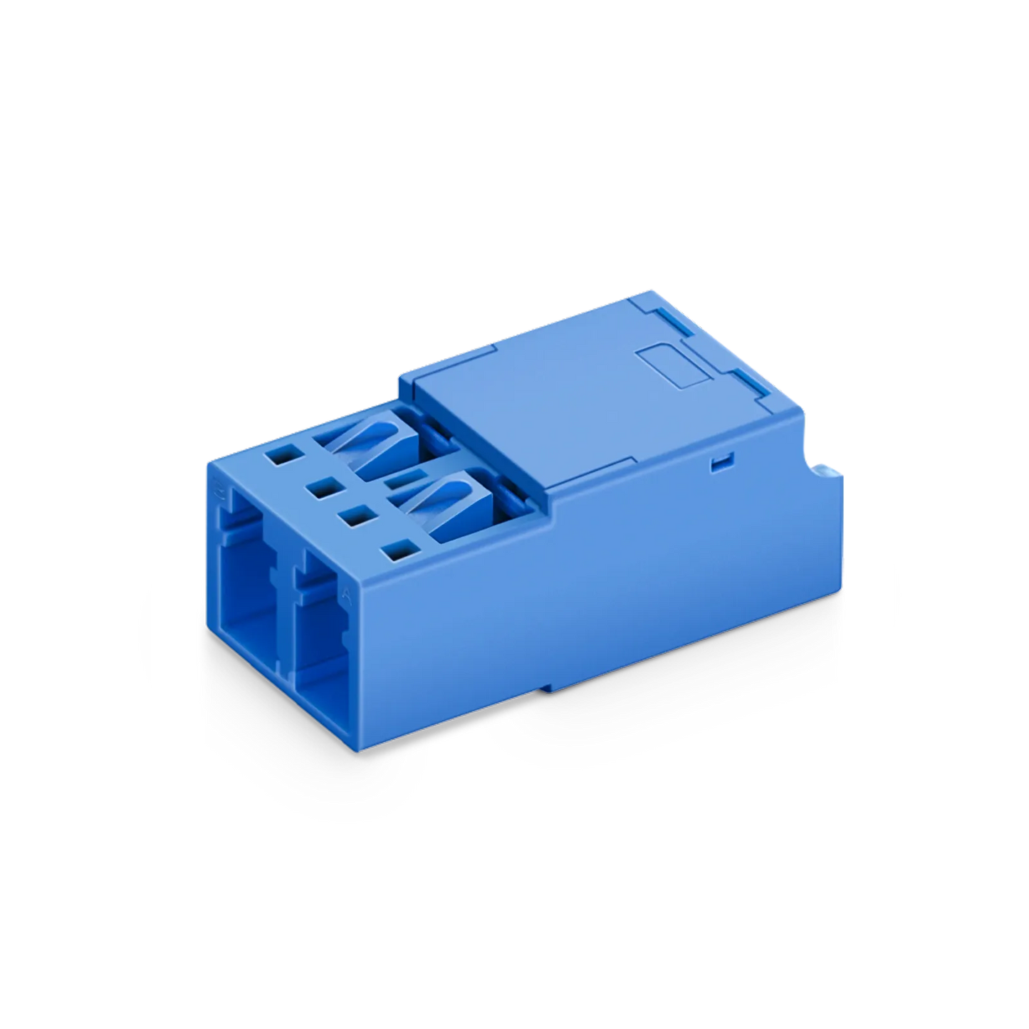 LC/UPC to LC/UPC Duplex OS2 Single Mode Shuttered Fiber Optic Adapter/Coupler without Flange